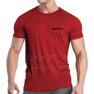 Camiseta deportiva de gimnasio para hombre con ajuste delgado y tela absorbente de sudor perfecta para entrenamiento físico y ejercicio camiseta de gimnasio - Product Image 1