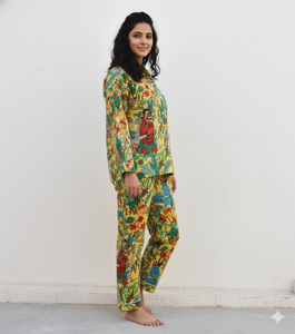 Pijamas de noche para niñas y mujeres, conjuntos a juego para la familia, cintura elástica, ropa de invierno y verano - Product Image 3