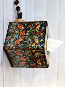 ที่ใส่กระดาษทิชชูแบบตั้งโต๊ะ ดีไซน์สวยงาม เป็นมิตรกับสิ่งแวดล้อม ผลิตจากไม้เคลือบลายพิมพ์  แบรนด์ Tradebyd Premium Square - Product Image 6