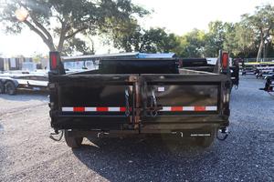 Top Quality 2026 Sure-Trac 7 x 14 FT Heavy Duty Low Profile Hydraulic Dump Trailer 14K GVWR Tandem Axle Black Steel Dump Trailer - Product Image 3