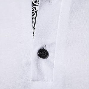 Polo informal de manga corta de verano para hombre de fabricante personalizado estampado Top tendencia cuello abotonado Polo camisetas - Product Image 4