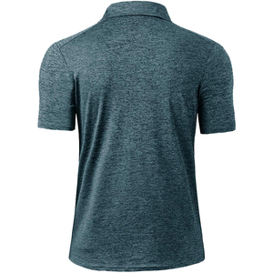 Camisetas Polo de golf de verano para hombre con logotipo bordado, camisetas de negocios de manga corta informales, camiseta de golf de color sólido estampada, cuello polo - Product Image 3