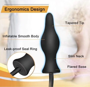 Inflatable Butt Plug With Pump Ass Plug Expand Dildo Air-<strong>Filled</strong> <strong>Anal</strong> Plug - Product Image 2