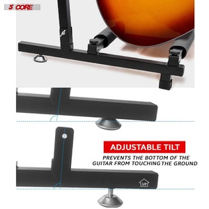 Support de sol pour 5 guitares, 7 emplacements réglables, pour guitares Flying V - Product Image 6