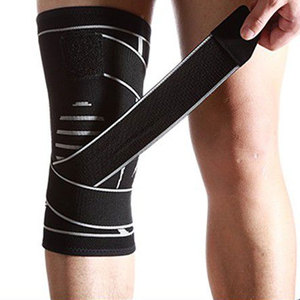 Nouveauté, vente flash, genouillères pour hommes en coton/néoprène, 7 mm, compression de haute qualité, sécurité pour l'entraînement en salle de sport - Product Image 6