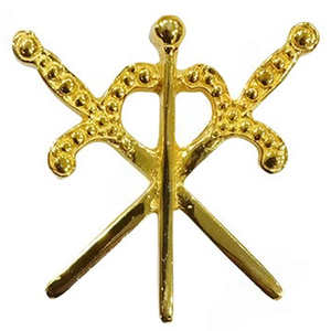 Maçonnique Regalia Gilt Jewel pour ASAR Cérémonie Masters Collier Jewel Francs-Maçons Regalia Jewel - Product Image 4