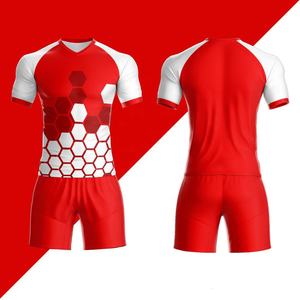 ชุดฟุตบอล OEM พร้อมตัวเลขและตัวอักษรแบบติดด้วยความร้อน ปรับแต่งแบรนด์ทีมได้ - Product Image 4