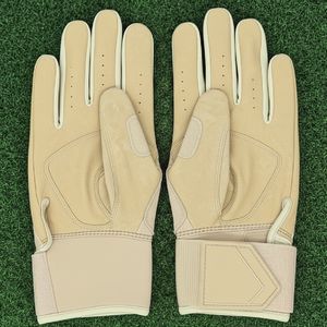 Gants de frappe de baseball professionnels, double couche de rembourrage de la paume, contrôle antidérapant, cuir durable, légers, respirants, fermeture auto-agrippante - Product Image 4