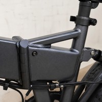 Vélo électrique pliable à pneus larges de 20 pouces, 48V 500W, haute vitesse, gris mat, avec cellules DONGCI de haute qualité