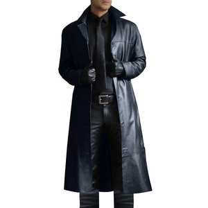 2024 Best Selling Men's Casual Style Lightweight Sustainable Quick-Dyed Winter Windproof <b>Stand</b> Jacket Breathable Genuine Leather - Product Image 4