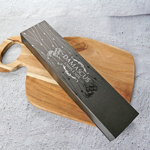 Venta al por mayor personalizado OEM ODM cubertería fábrica profesional Damasco Acero inoxidable cuchillo de cocina de alto carbono con mango de madera - Product Image 6
