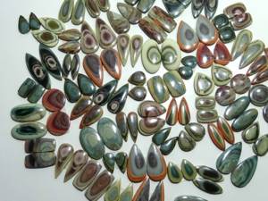 Par de cabujones de jaspe imperial natural, forma y tamaño mixtos para la fabricación de joyas, piedras preciosas de cuarzo - Product Image 5