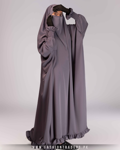 Robe Jilbab une pièce Hijab pour femmes musulmanes Tissu confortable Couverture complète du corps pour la mosquée et le Ramadan - Product Image 4