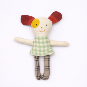 Muñeco de Peluche Súper Suave para Perros con Parche en la Oreja, Muñeco de Trapo con Peso, Bordado Personalizable ODM para Aniversarios y Ocasiones Especiales - Product Image 1