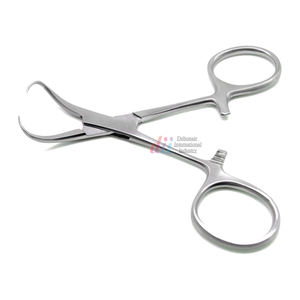 Backhaus, instrumento veterinario Manual de acero inoxidable de 3,5 pulgadas, fórceps, abrazadera de toalla para herramienta quirúrgica, cortinas de seguridad, tejidos - Product Image 1