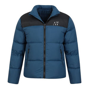 Chaqueta acolchada de manga larga de invierno de alta calidad para hombre con logotipo personalizado impreso, chaqueta acolchada al por mayor - Product Image 5