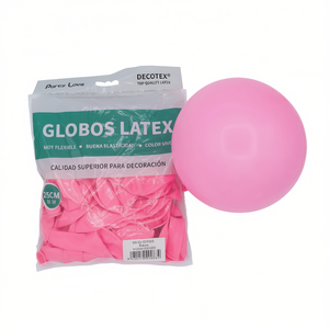Decotex <b>Latex</b> Balloons 25Cm <b>Pink</b> R10 Party Decoration - Product Image 2