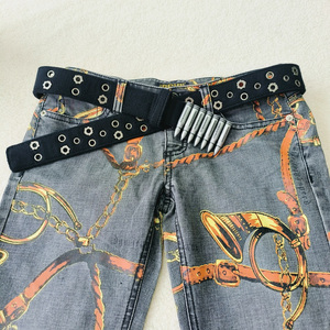 Cinturón <span class=keywords><strong>de</strong></span> Algodón para Hombre con Doble Ojal Metálico, Diseño Moderno con Ojales Personalizados - Product Image 3