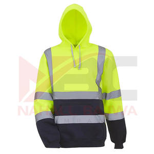 Sudadera DE SEGURIDAD reflectante de alta visibilidad Sudadera con capucha Tráfico Carretera Ropa DE TRABAJO Construcción Chaqueta DE SEGURIDAD Poliéster a prueba de agua - Product Image 5
