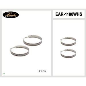 ต่างหูแฟชั่นโคมระย้าห่วง CZ - Product Image 6