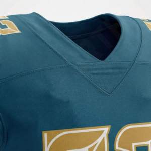 Maillot de football américain personnalisé en polyester unisexe pour adultes, entièrement sublimé, respirant, grande taille, manches courtes, pour entraînement et jeu - Product Image 4