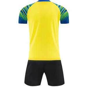 เสื้อฟุตบอลพิมพ์ซับลิเมชันผ้าโพลีเอสเตอร์100% มาใหม่ผ้าแห้งเร็วผ้าแห้งเร็ว - Product Image 3