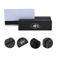 Lector de Tarjetas Magnéticas y RFID 2 en 1 FUWEI MSR98RF, Lector de Tarjetas sin Contacto NFC M1 MSR ISO14443-A Mifare de 13.56MHz