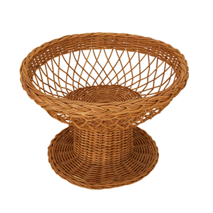 Bol à fruits en rotin complexe, bol de service rond en rotin, style écologique, vente en gros de décoration d'intérieur et d'articles de cuisine en provenance du Vietnam - Product Image 4