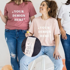 T-shirts unisexes à col rond Bella Canvas, logo personnalisé, uni, sublimation, bricolage, vente en gros, t-shirts Bella Canvas - Product Image 2