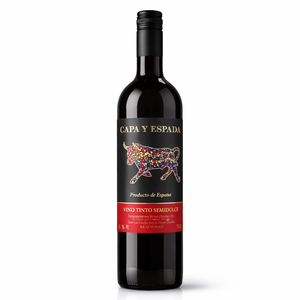 Capa y Espada - Vino Rosso Semidolce Tempranillo Garnacha 11% ABV, Vino Rosso Spagnolo 750ml - Product Image 1