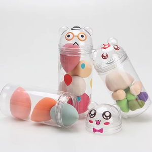 Bocaux en plastique PET transparents d'approvisionnement d'usine couvercle d'ours 200ml 300ml 380ml capacité nouvel échantillon pour bonbons collations stockage des aliments en conserve - Product Image 3