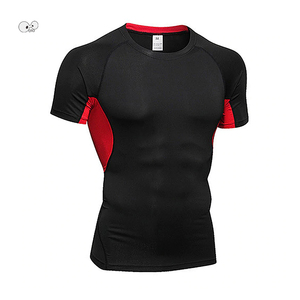 2025 nouveaux hommes course Gym T-Shirt musculation Compression à manches courtes vêtements de sport pour la gymnastique - Product Image 4