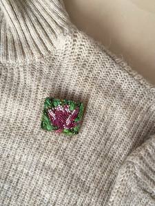 Broches perlées Broche design faite à la main. Accessoires de haute qualité. Broche design unique. Baby shower meilleur cadeau. - Product Image 4