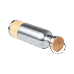 Borraccia in Acciaio Bomman Bamboo Personalizzabile per Merchandising - Product Image 2