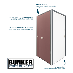GHOST Flush Wall Security Door Bisagras ocultas Millerighe Panel exterior de aluminio Antirrobo Diseño moderno - Product Image 3