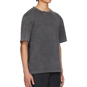 100% coton haute qualité poids lourd Logo personnalisé impression acide lavage hommes T-Shirt petit surdimensionné demande personnalisée imprimé T-Shirt - Product Image 3