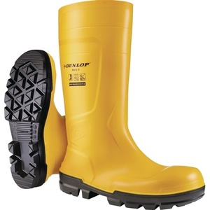 Botas de Seguridad Work It Talla 48 Amarillas S5 EN ISO 20345:2022 S5 SR FO LG PVC con Adhesivos Reflectantes y Luces - Product Image 1