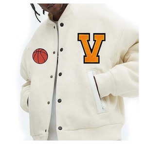 Veste universitaire Lettermen personnalisée Hip Hop Street Style, veste universitaire en laine Lettermen pour hommes à prix de gros - Product Image 3