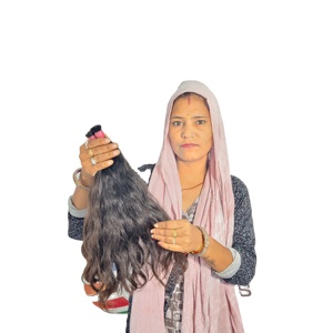 Vente en gros d'extensions de cheveux 100% vierges vietnamiennes naturelles en vrac non transformées fournisseur d'approvisionnement de temple de cheveux humains indiens droits - Product Image 1
