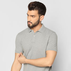 Camiseta de manga corta para hombre de alta calidad para Polo 100% algodón transpirable antiarrugas patrón sólido camiseta lisa logotipo personalizado - Product Image 5