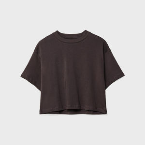 Tops cortos personalizados de algodón 100% para mujeres, ideales para boutiques de diseñadores o para regalar con estilo - Product Image 4