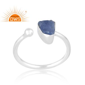Anillo de piedras preciosas de tanzanita Natural de Plata de Ley 925 más vendido, joyería personalizada para mujer, regalo para ella - Product Image 1