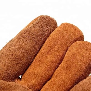 Guantes de soldadura de cuero de tamaño personalizado Premium de Venta caliente precio de fábrica equipo de seguridad - Product Image 4