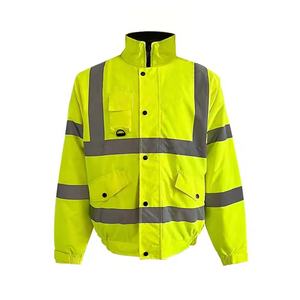Veste en polyester imperméable de classe 2, de qualité professionnelle, à prix de gros, avec poche fonctionnelle personnalisée, uniforme de sécurité - Product Image 4