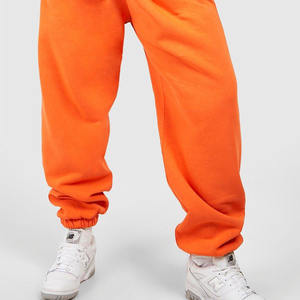 Pantalones de chándal de lana para mujer de calidad superior en naranja Todos los tamaños Pantalones de verano con cordones Bolsillos laterales Decoración pintada - Product Image 5