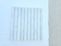 Moulures en marbre blanc moderne, surface lisse cannelée, décoration de bâtiment durable, longueur personnalisée, fabriqué en Turquie