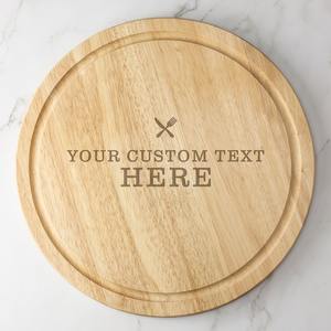 Planche à découper ronde en bambou écologique avec finition naturelle, durable, adaptée aux maisons, aux restaurants et aux ateliers de cuisine - Product Image 6