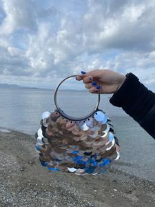 Handmade Sequin <b>Handbags</b> Evening Women's Clutches Ladies Luxury <b>Handbags</b> Shiny Purses and <b>Handbags</b> for Women <b>Silver</b> Fashion Bag - Product Image 2