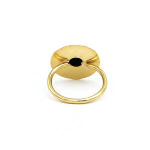 Bague ronde réglable en onyx noir faite à la main la plus vendue bijoux en pierres précieuses réglables pour un usage quotidien et des cadeaux d'Inde - Product Image 4