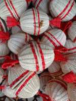 Bonita cesta de mimbre para caramelos, nuevo diseño, cesta de almacenamiento de mimbre Natural para dulces de Chocolate, hecha por un proveedor de artesanía vietnamita